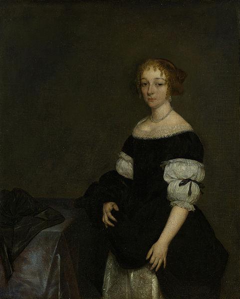 Gerard ter Borch the Younger Portrait of Aletta Pancras (1649-1707). oil painting image